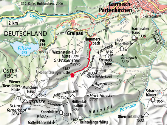 Karte Zugspitze 2oo9