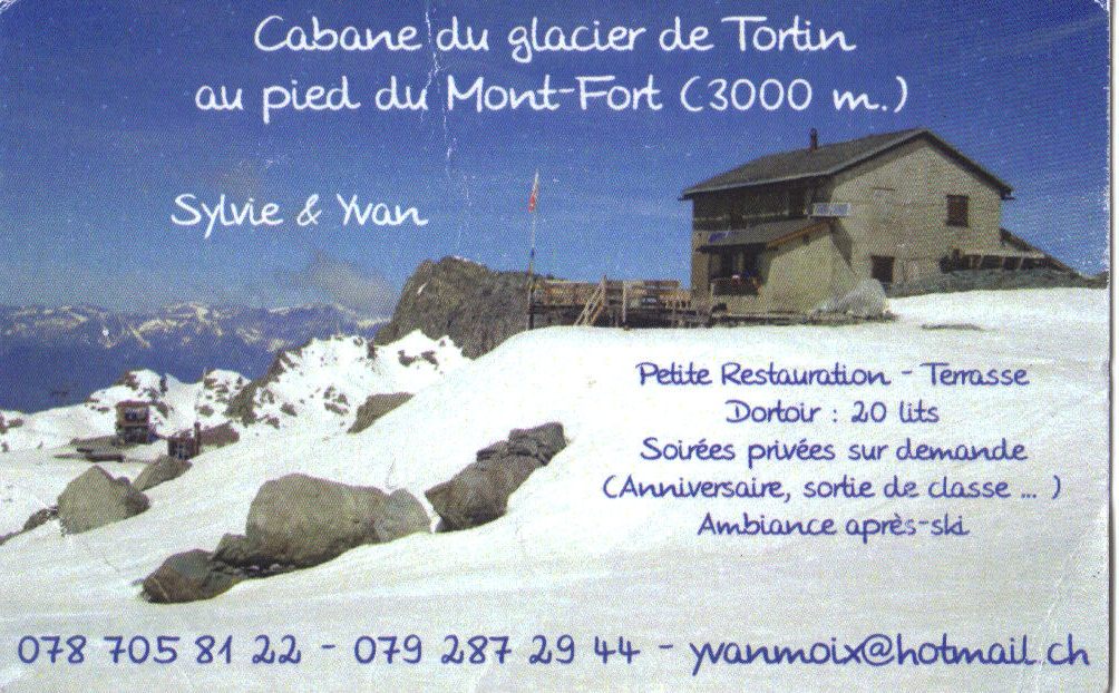 Cabane du Glacier du Tortin - 4 Vallées 2o12