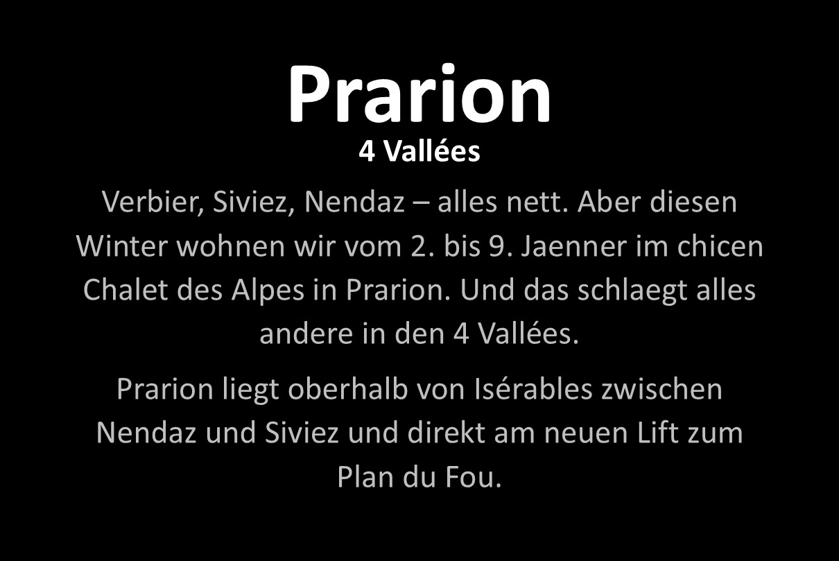 Prarion/ 4 Vall&eacute;es 2o27